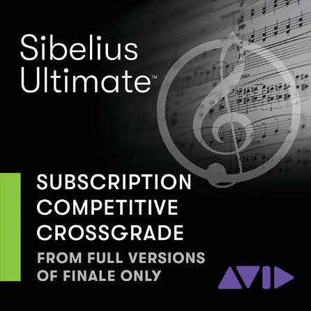 Sibelius | Ultimate 1-Year Subscription Crossgrade from Full Versions of Finale