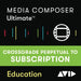 Media Composer Perpetual Xgrade to Media Composer Ultimate 1yr Subscription EDU