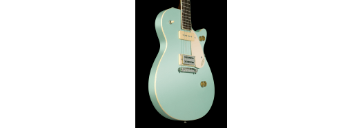 Gretsch G2215-P90 Streamliner Junior Jet Club 6-String Electric Guitar with Laurel Fingerboard and Three-Way Pickup Switching (Right-Handed, Mint Metallic)