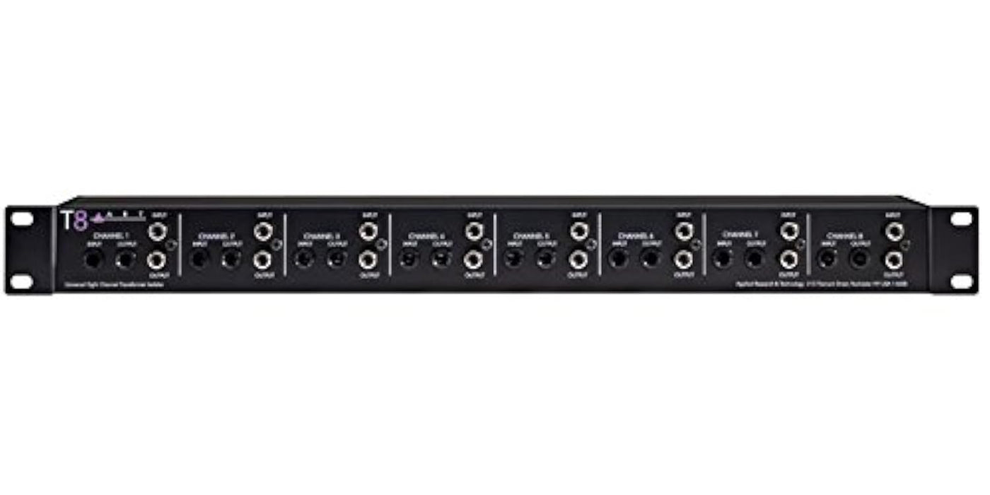 ART T8 8-Channel Transformer Isolator - XLR/1/4"/RCA Audio Interface