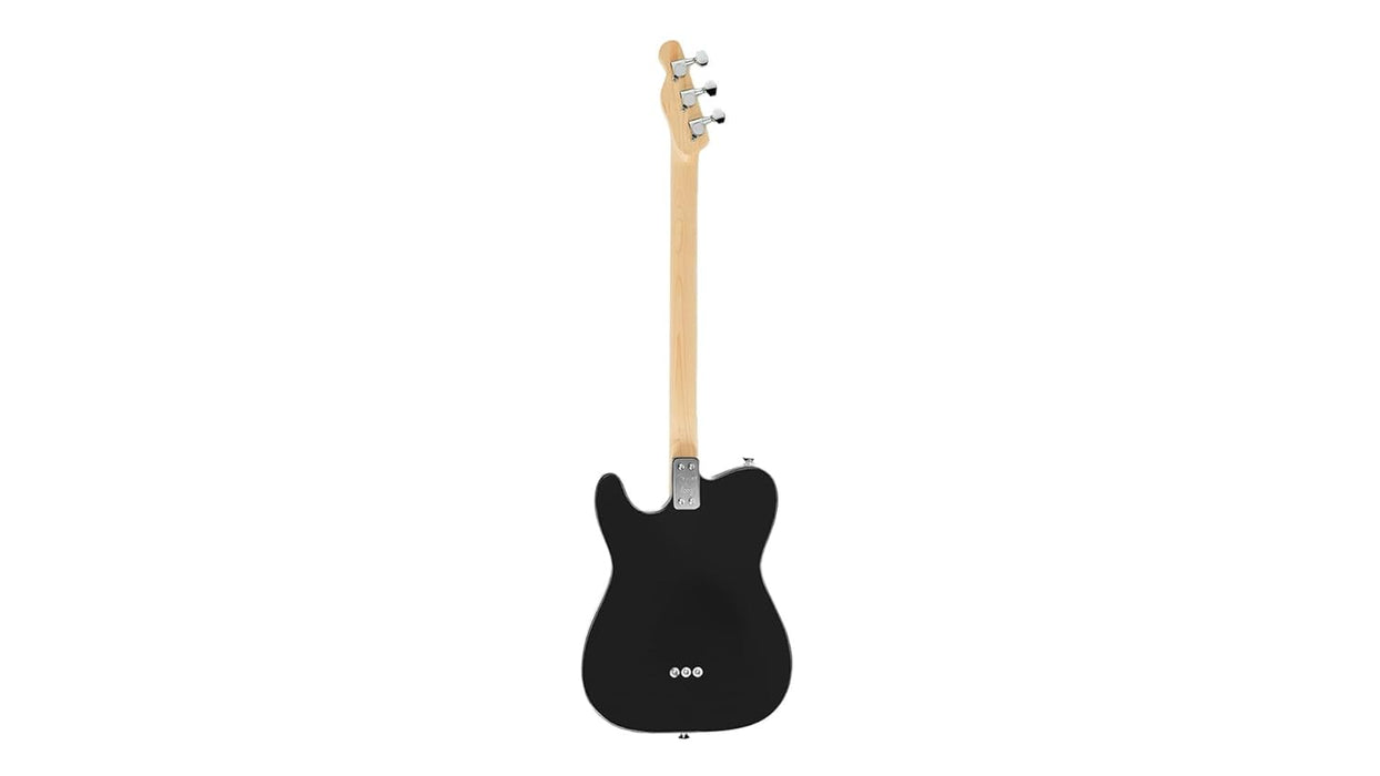 Fender Loog Telecaster 3-String Electric Guitar for Kids, Beginner Guitar, Includes Chord Flash Cards, Learning App, Educational Booklet, Picks, and Stickers, Black