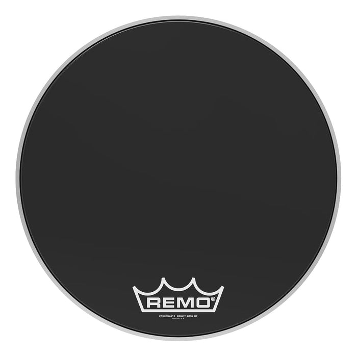 Remo PM2420-MP 20-Inch Bass Drum Heads, Ebony