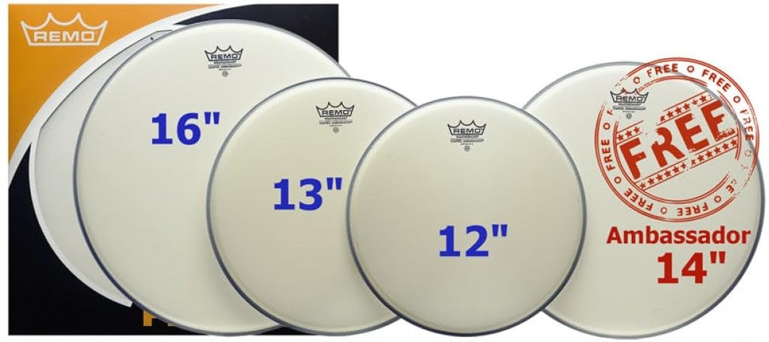 Remo PP0110BA Coated Ambassador Drumhead Prepack Set