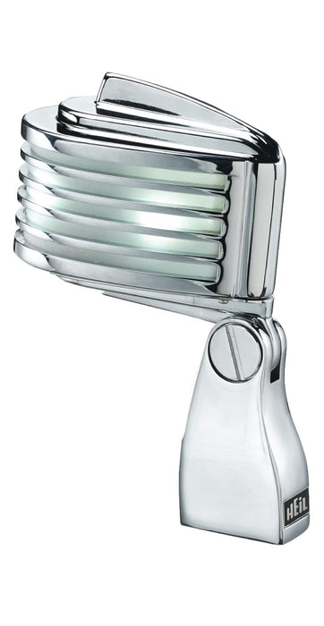 Heil Sound 364932 The Fin Retro-Styled Dynamic Cardioid Microphone Chrome Body & White LED