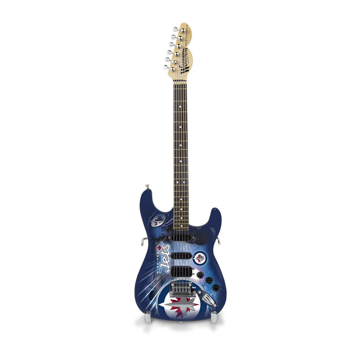 Woodrow Guitar by The Sports Vault NHL Winnipeg Jets Collectible Mini NorthEnder Guitar