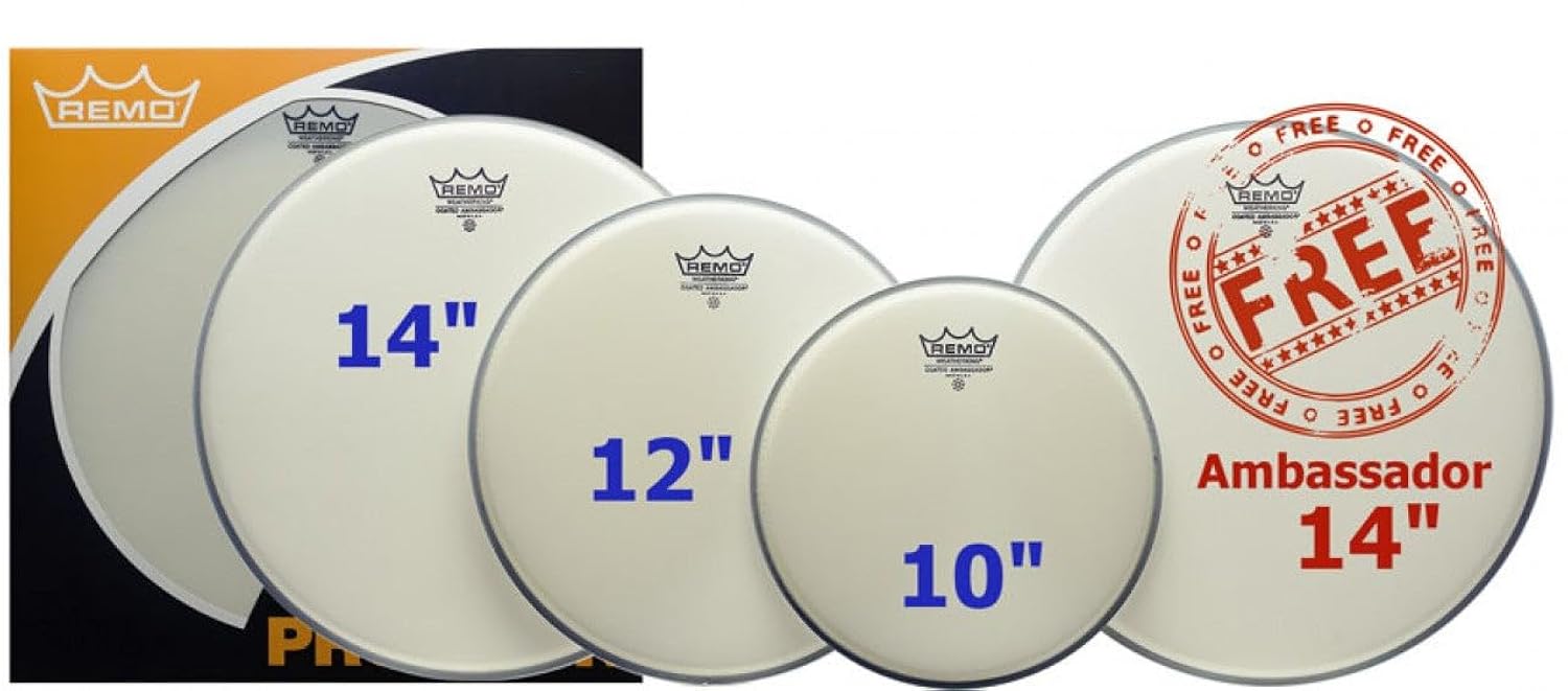 Remo PP0110BA Coated Ambassador Drumhead Prepack Set