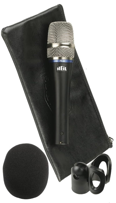 Heil Sound 364988 Dynamic Cardioid Utility Handheld Microphone with Clip & Windscreen