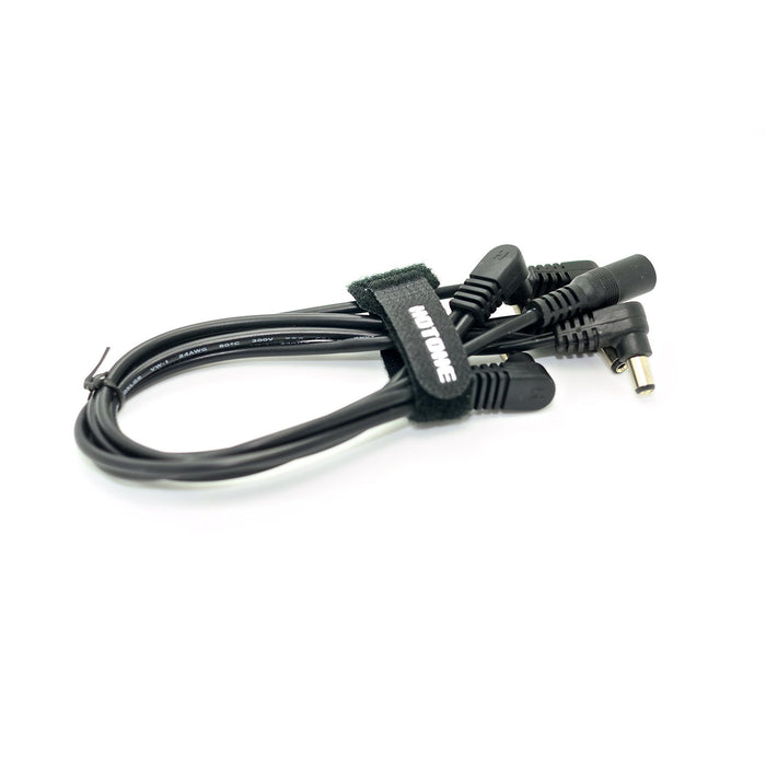 HOTONE 242615 5-Plug Angled Head DC Cable for Guitar Pedals