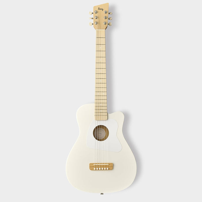 Loog Pro 6 Acoustic kids real guitar for Beginners Compact size Ages 9+ Learning app and Lessons included