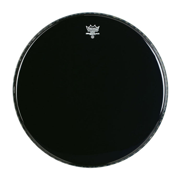 Remo 26" Ambassador Ebony Open Channel Bass Head