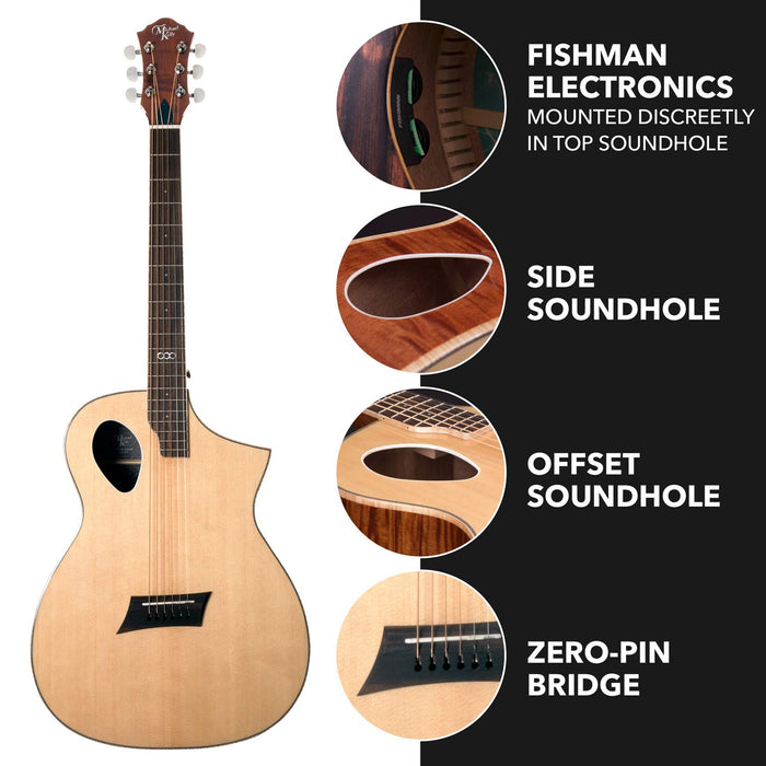 Michael Kelly Triad Port 6 String Acoustic-Electric Guitar Right (MKTPSGNSFZ)