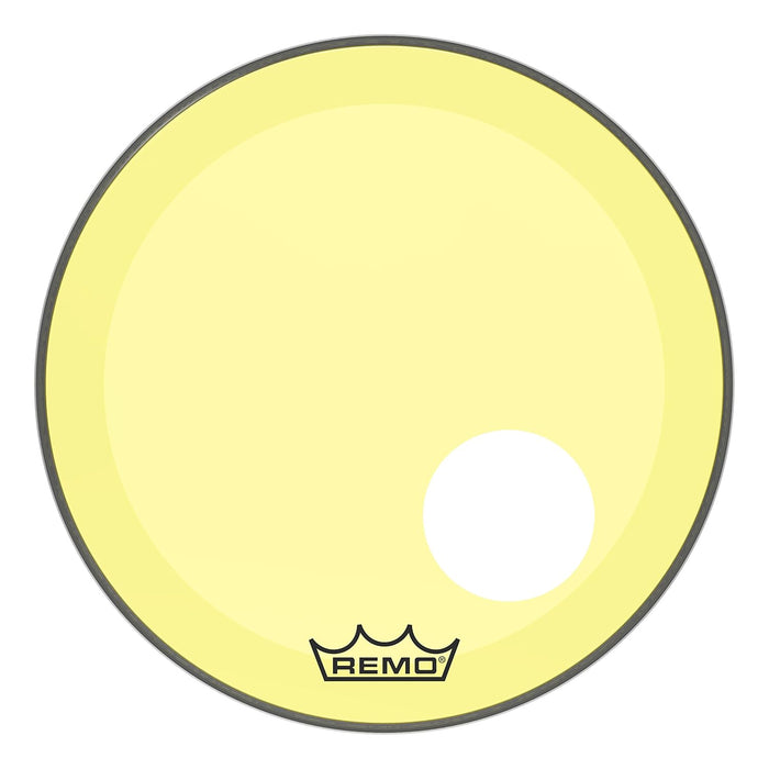 Remo Powerstroke P3 Colortone Orange Bass Drumhead, 26", 5" Offset Hole