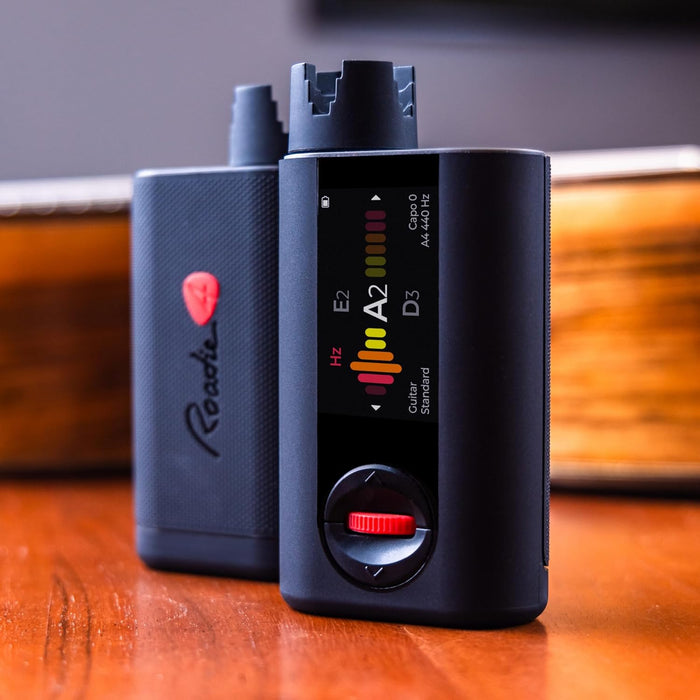 Roadie 4 Smart Automatic Guitar & Ukulele Tuner | Fast & Accurate Auto Tuning with Built-in Metronome and String Winder | For Acoustic, Electric, 12-String Guitars, Banjo, Mandolin | 150+ Tunings