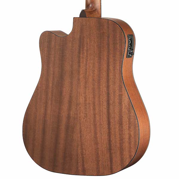 Walden D550CE Natura Solid Spruce Top Dreadnought Acoustic Cutaway-Electric Guitar - Open Pore Satin Natural