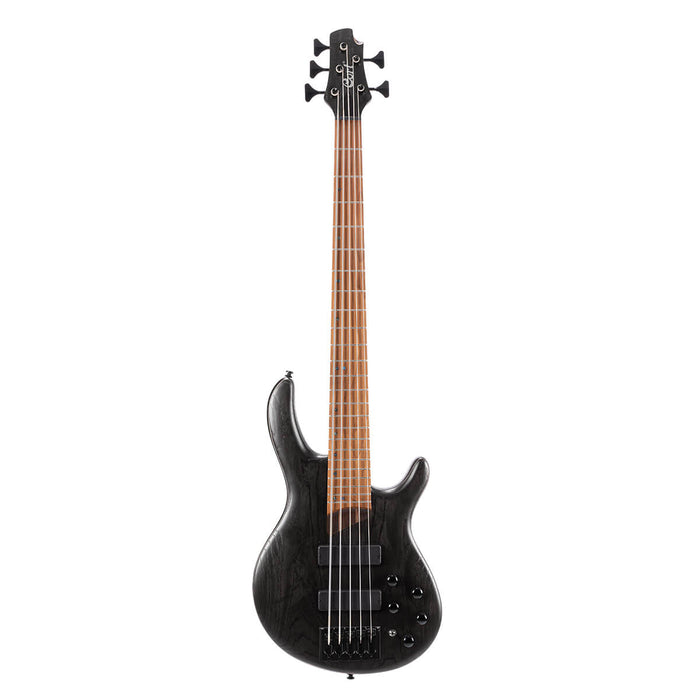 Cort 5 String Bass Guitar, Right, Open Pore Transparent Black, Full (B5 ELEMENT OPTB)