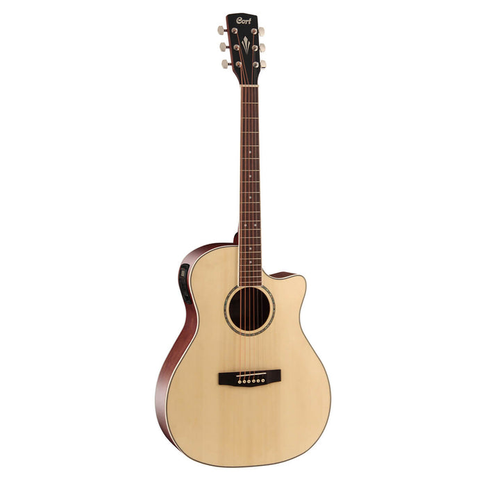 Cort GAMEDXOP Grand Regal Acoustic Electric Cutaway Guitar.