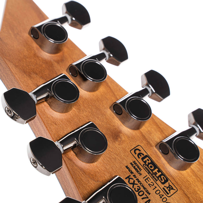 Cort KX307MS Open Pore Black 7 String Multi Scale Electric Guitar