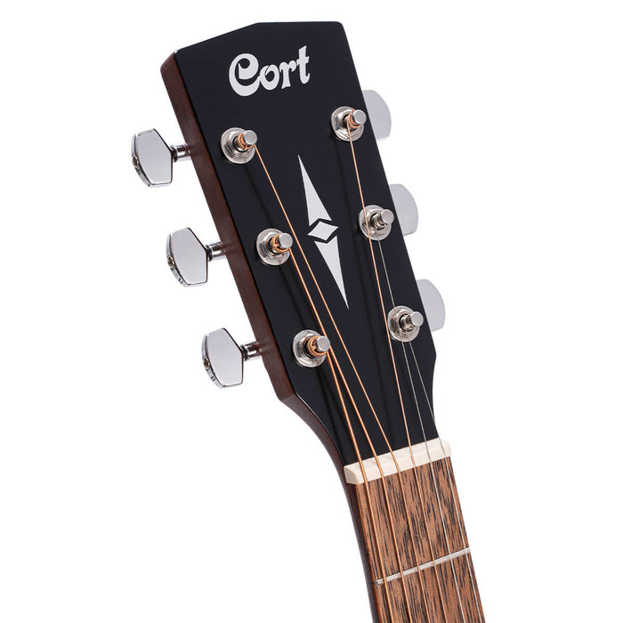 Cort Standard Series AF510 Acoustic Guitar, Concert Body, All Mahogany