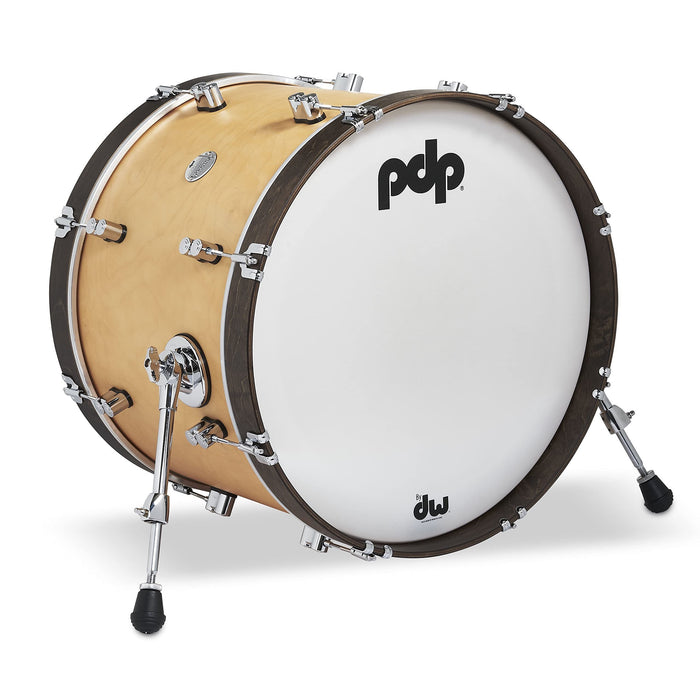 Pacific Drums & Percussion Add-Ons PDP Concept Classic, 14x20, Natural/Walnut Hoops Kick Drum (PDCC1420KKNW)