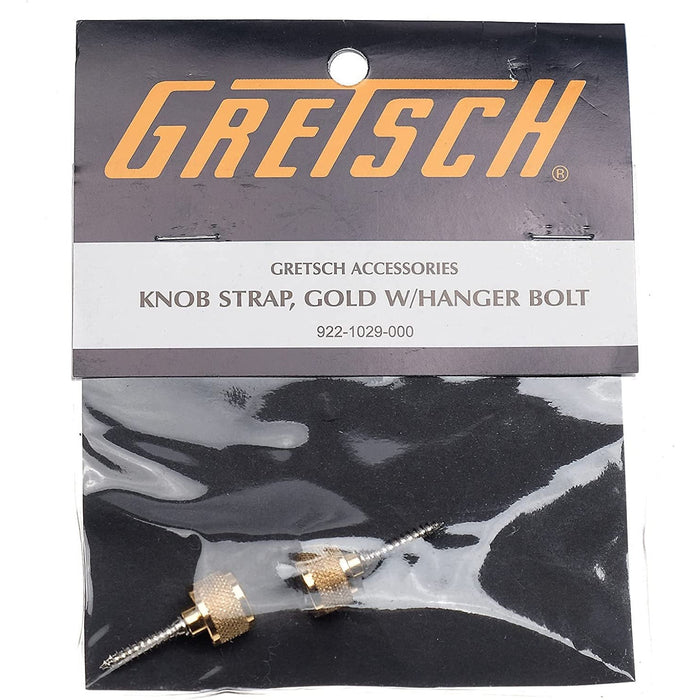 Gretsch Strap Buttons with Mounting Hardware for Guitars, Gold