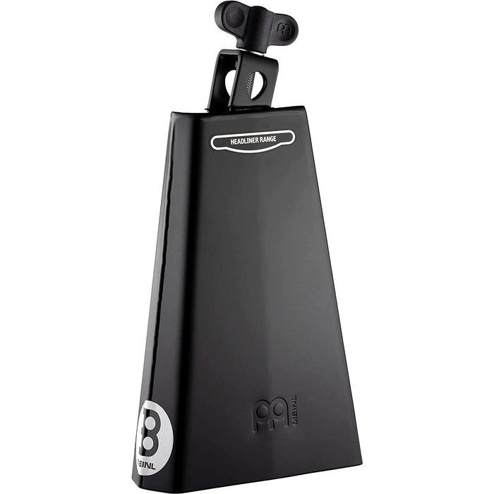 Meinl Percussion HCO2BK Headliner Series Mountable 8-Inch Cowbell, Black Powder Coated Steel