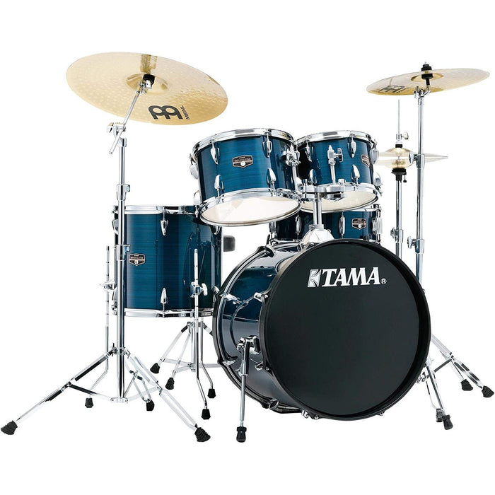 Tama Imperialstar Complete Drum Set - 5-piece - 20" Kick - Hairline Blue