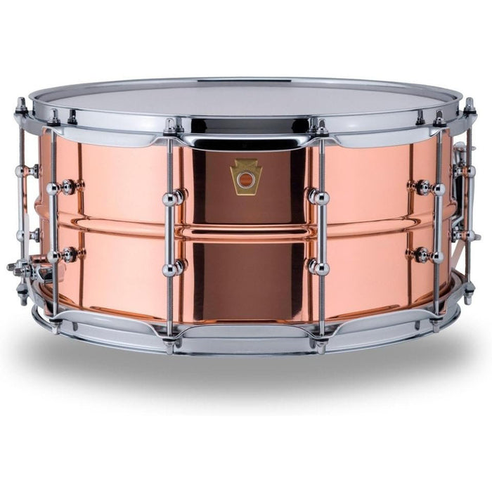 Ludwig Copper Phonic Smooth Snare Drum 14 x 6.5 in. Smooth Finish with Tube Lugs