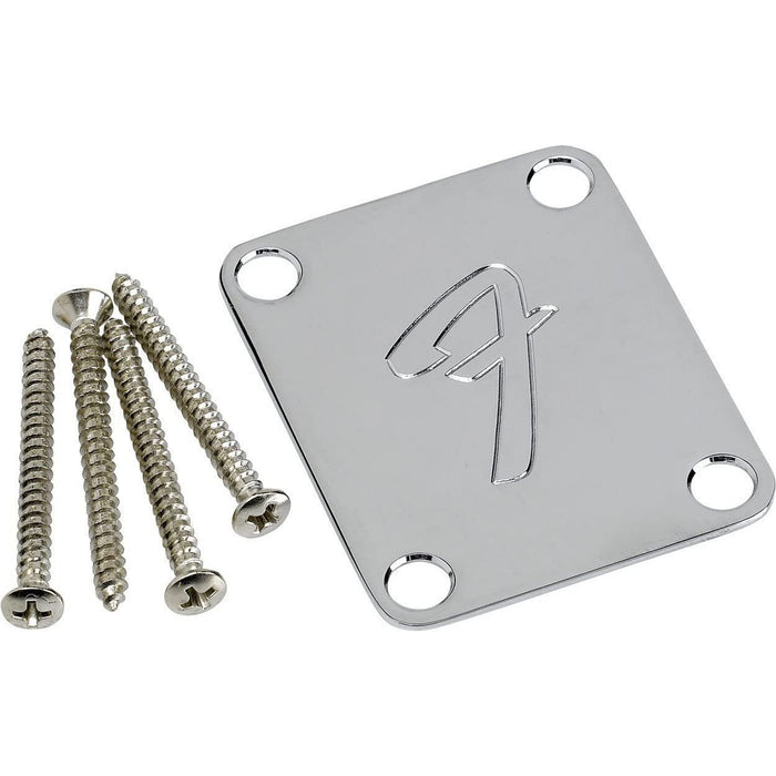 Fender F Neckplate Chrome