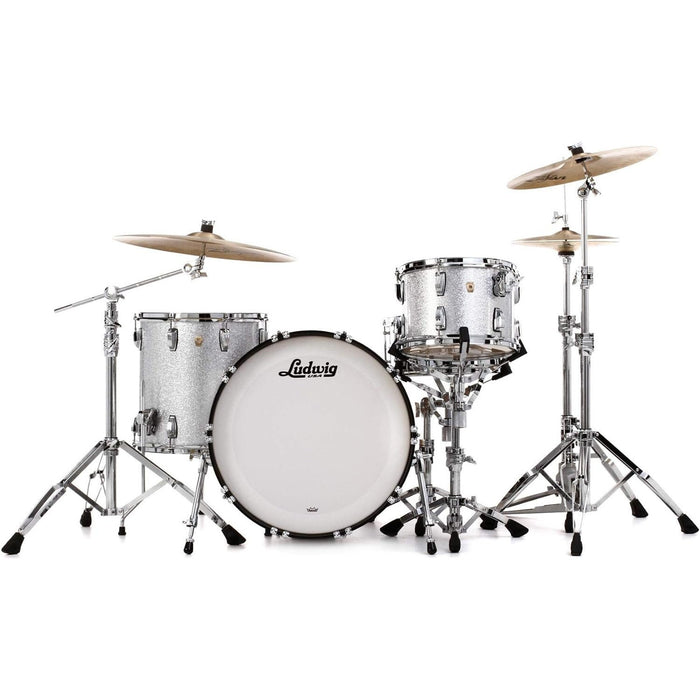 Ludwig Classic Maple Fab 22 Shell Pack - Silver Sparkle