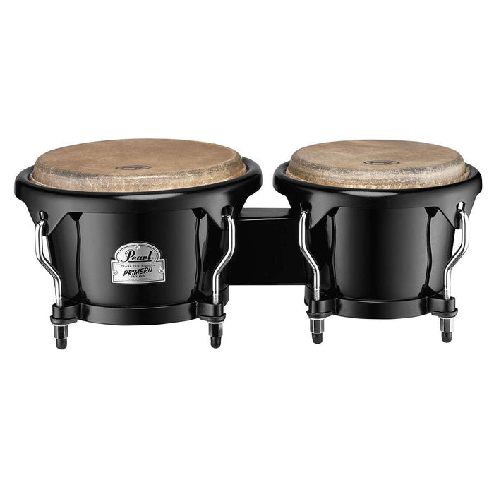 Pearl Primero Fiberglass Bongos w/ 6" and 7" drums, Bistre Black (PFB100602)