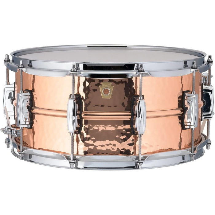 Ludwig Copper Phonic Hammered Snare Drum 14 x 6.5 in. Copper Finish with Imperial Lugs (LC662K)