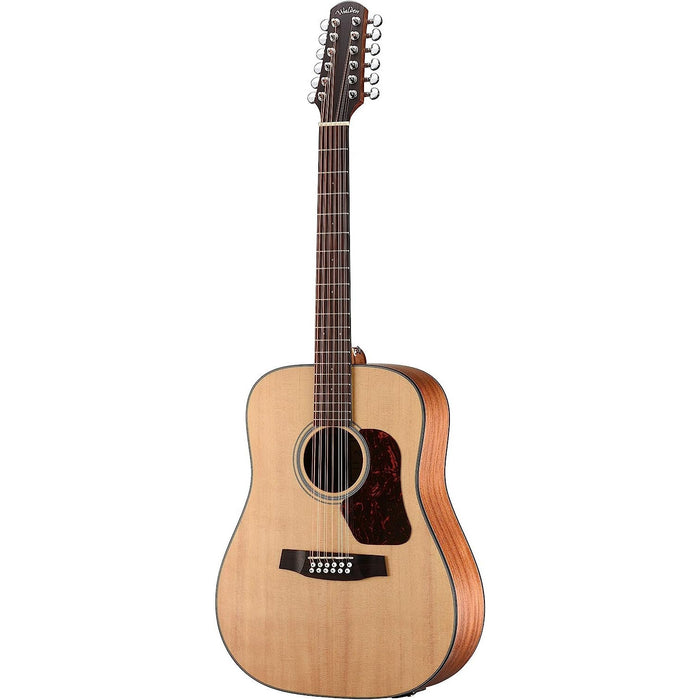 Walden D552E Natura Solid Spruce Top 12-String Dreadnought Acoustic-Electric Guitar - Open Pore Satin Natural