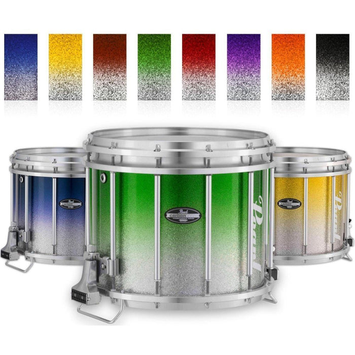 Pearl Championship CarbonCore Varsity FFX Marching Snare Drum Fade Top Finish 13 x 11 in., Orange Silver (FFXCC1311/A980)