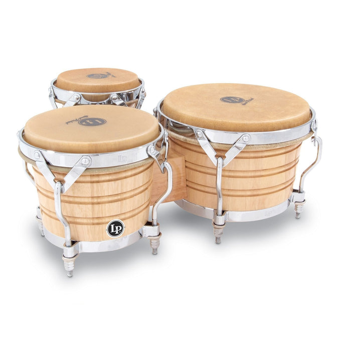 Latin Percussion LP202-AW Bongo Drum Natural / Chrome