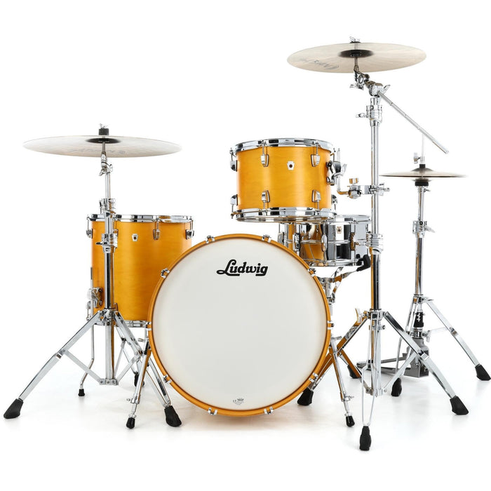 Ludwig NeuSonic 3-piece Shell Pack with 22" Bass Drum - Satin Golden Slumbers (LN34233TXPG)