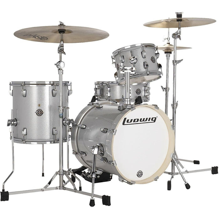 Ludwig Breakbeats by Questlove 4-Piece Shell Pack with Snare Drum - White Sparkle