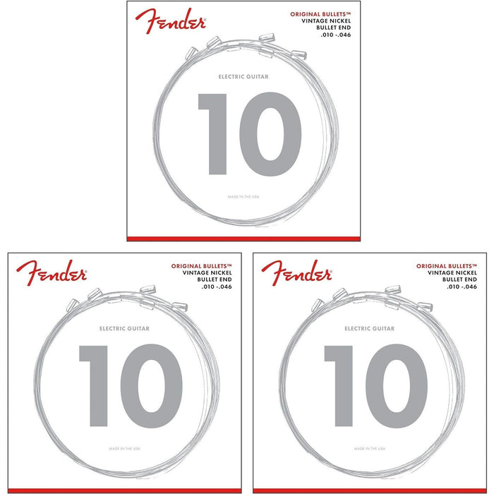 Fender 3-Pack Original Bullets Electric Guitar Strings Regular 10-46 (3150R)