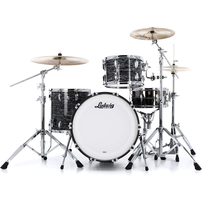 Ludwig Classic Oak Fab 22 3-piece Shell Pack - Vintage Black Oyster