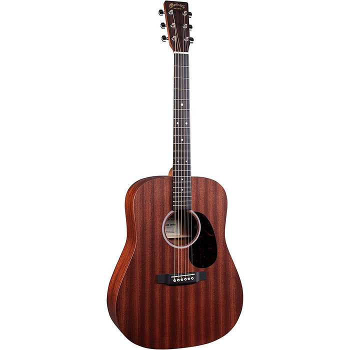 Martin Guitar Road Series D-10E Acoustic-Electric Guitar with Gig Bag, Sapele Wood Construction, D-14 Fret and Performing Artist Neck Shape with High-Performance Taper