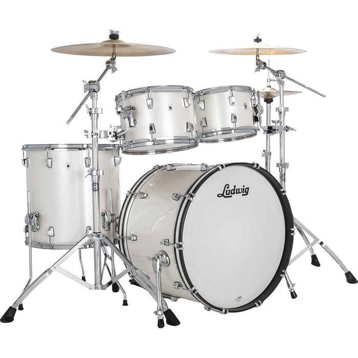 Ludwig NeuSonic Mod 4-piece Shell Pack with 22" Bass Drum - Silver Silk (LN34204TXAG)