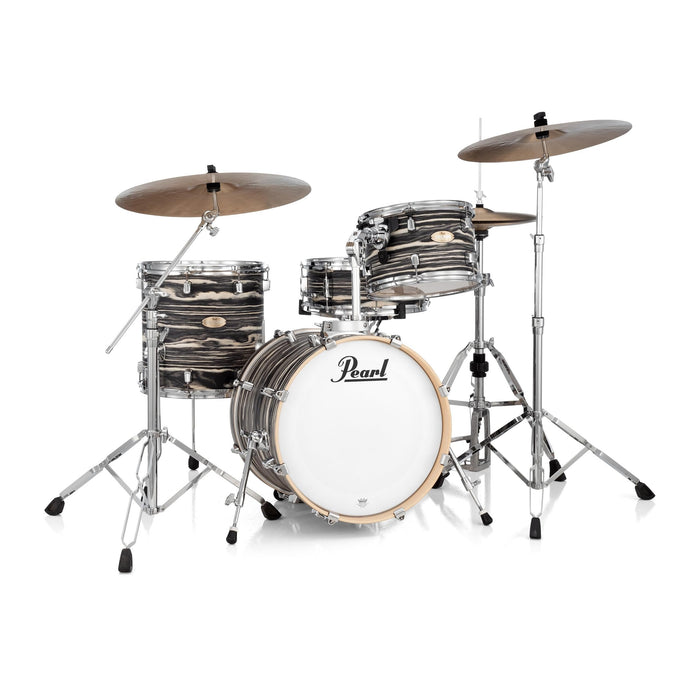 Pearl Decade Maple Artisan Limited Edition 4-pc. Bop Shell Pack With All Maple Shells, Satin Lacquer Finish Black Satin Marble