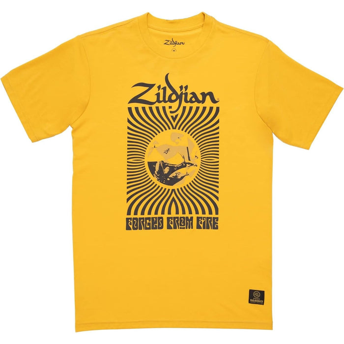 Zildjian 400th Anniversary '60s Rock T-Shirt - X-Large Yellow (ZAT0084-LE)