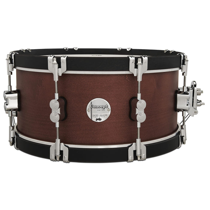 Pacific Drums & Percussion Add-Ons PDP Concept Classic, 6.5x14, Ox Blood/Ebony Hoops Snare Drum (PDCC6514SSOE)