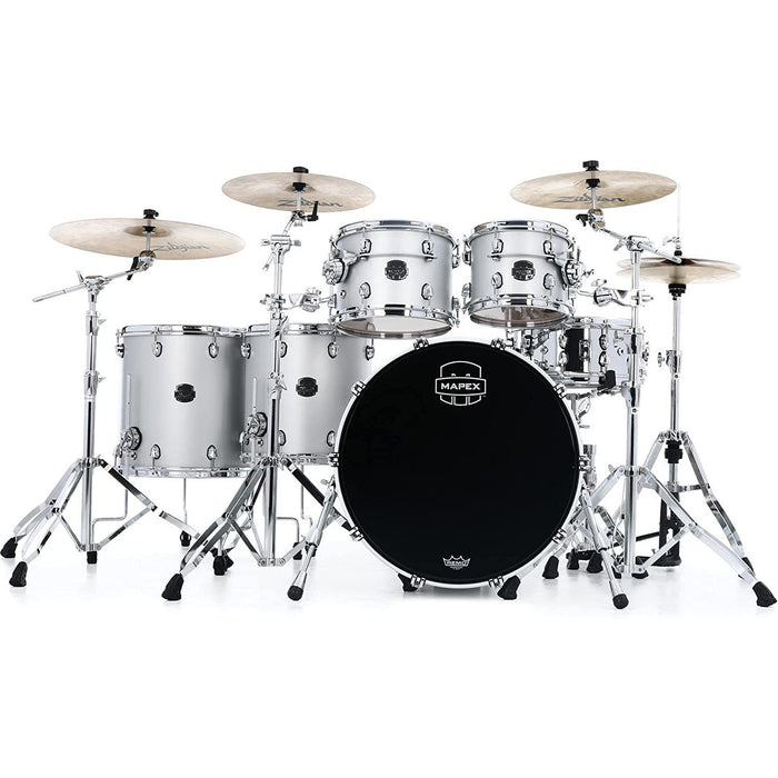 Mapex Saturn Evolution Workhorse 5-piece Shell Pack - Maple & Walnut - Iridium Silver