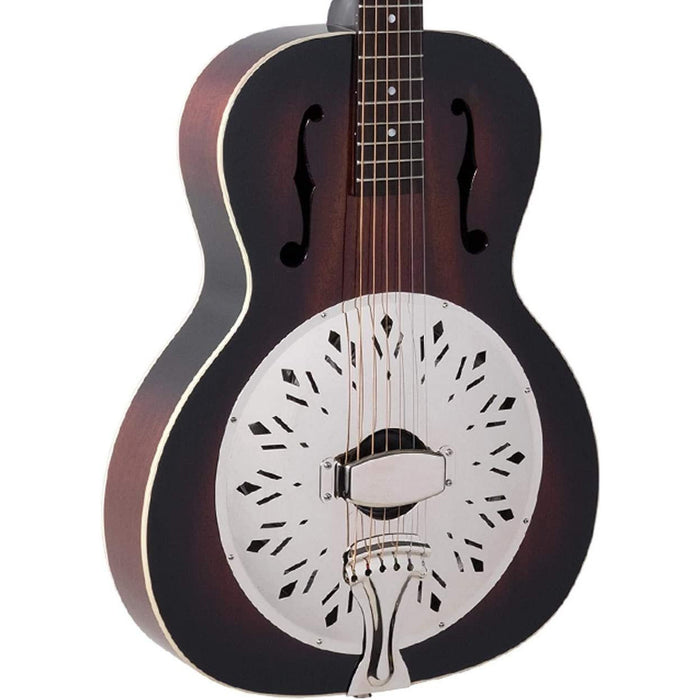 Recording King RR-41-VS Rattlesnake Wood Body Resonator Guitar