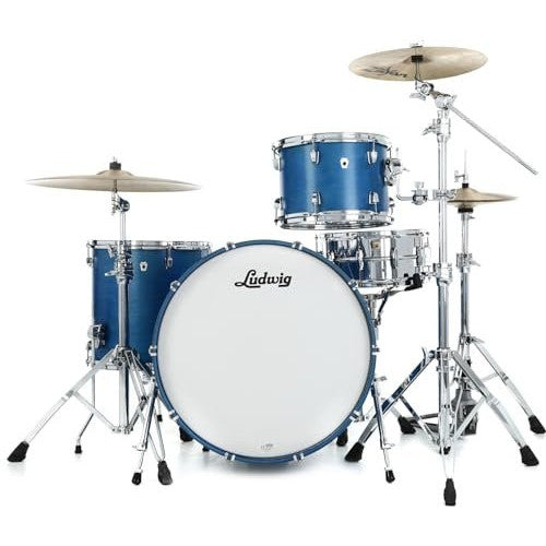 Ludwig NeuSonic 3-piece Shell Pack with 24" Bass Drum - Satin Royal Blue (LN34433TXPB)