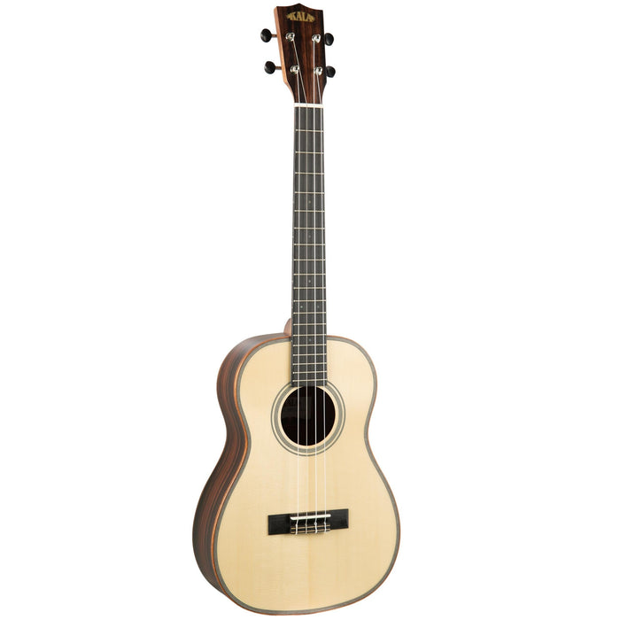 Kala Solid Spruce Top Striped Ebony Baritone Ukulele