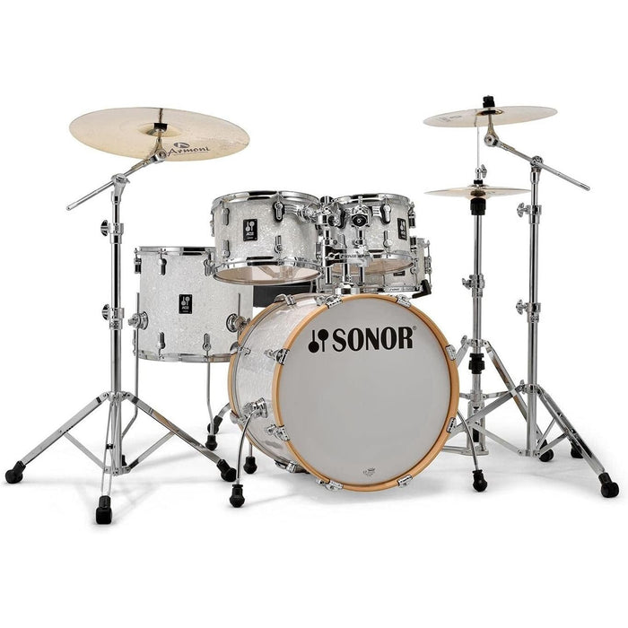 Sonor AQ2 Stage Maple 5-Piece Drum Shell Pack (White Marine Pearl)