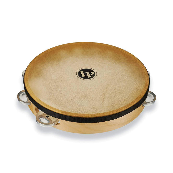 Latin Percussion PRO 10 Single Row Headed Aluminum Jingles Tambourine (LP383-AL)