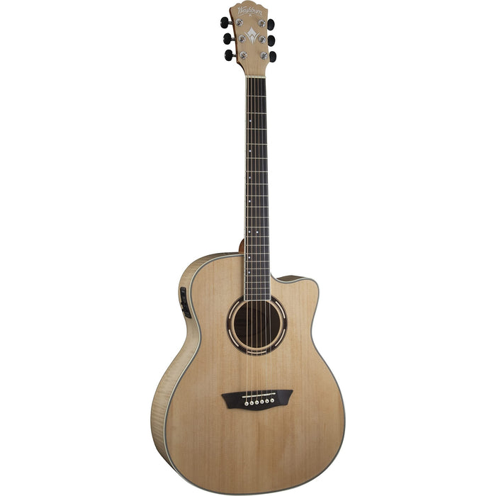 Washburn Apprentice Series Grand Auditorium Cutaway Acoustic Electric Guitar (AG40CEK-A-U)